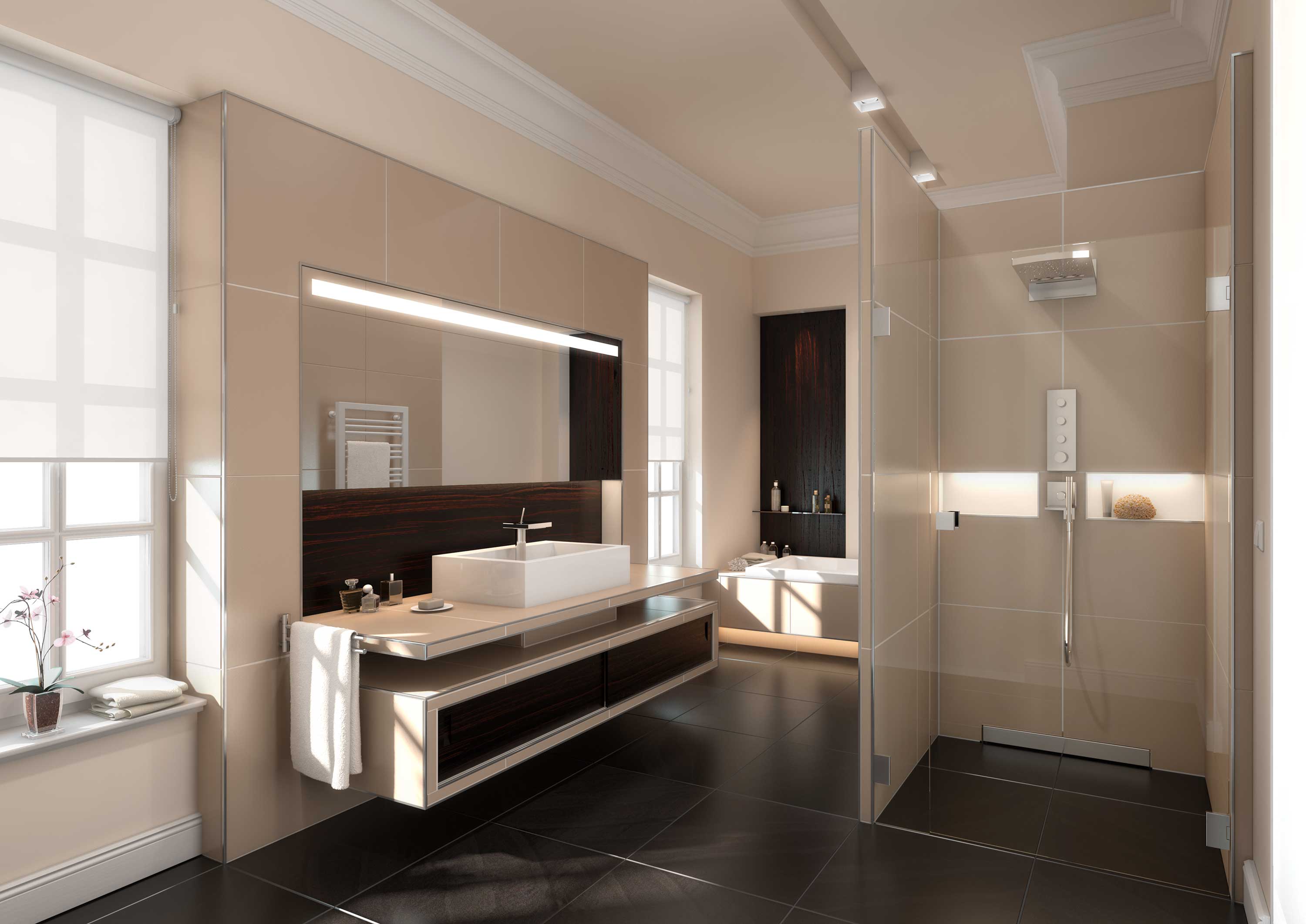 Badezimmer nachher fertiges Bad by Fliesen Streitbörger